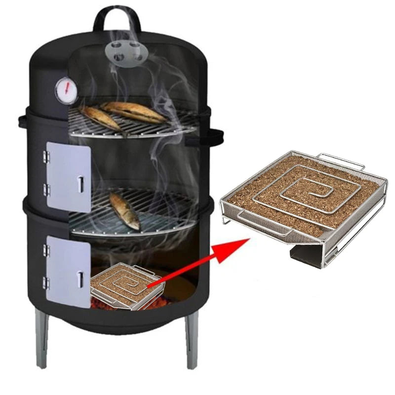 BBQ Smoked Sawdust Wood Chips-125-500g- Apple- Cherry Oak- Hickory-Alder Beech Smoking Fruit Wood Pieces for Smoker Fumigation Box