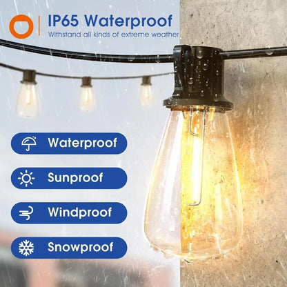 150FT LED Outdoor Waterproof Patio Patio Lights