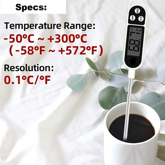 TP300 Probe Thermometer 1-Pack, Fast & Accurate 0.1°C Resolution, 9.65in Long, HOLD Function, for Kitchen & BBQ