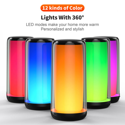 QERE Bluetooth Speaker, 10W Hi-Res Audio, Portable HiFi, IPX5 Waterproof, Multiple Connection Modes