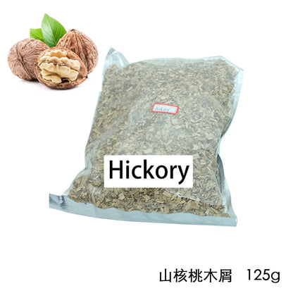125g/bag BBQ Smoking Wood Chips Apple Cherry Oak Pecan Flavors for Outdoor Smoker Fumigation Box Bacon Smoked Grill Accessories
