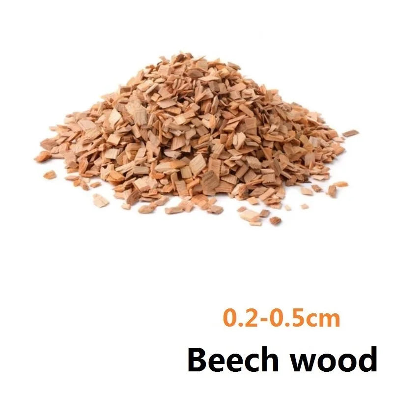 BBQ Smoked Sawdust Wood Chips-125-500g- Apple- Cherry Oak- Hickory-Alder Beech Smoking Fruit Wood Pieces for Smoker Fumigation Box