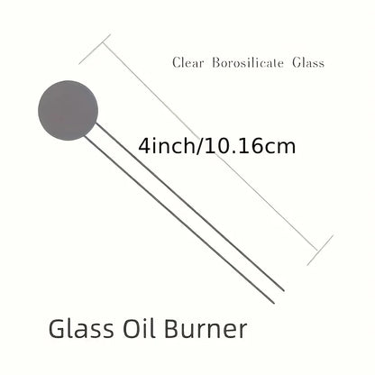 7-Piece 4-Inch Borosilicate Glass Pipes – Reusable Clear/Colored Tubes with Puff End