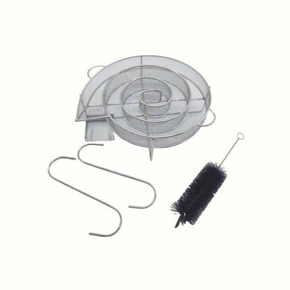 BBQ Cold Smoke Generator Set – Stainless Steel Smoke Rack for Wood Dust Outdoor Smoking