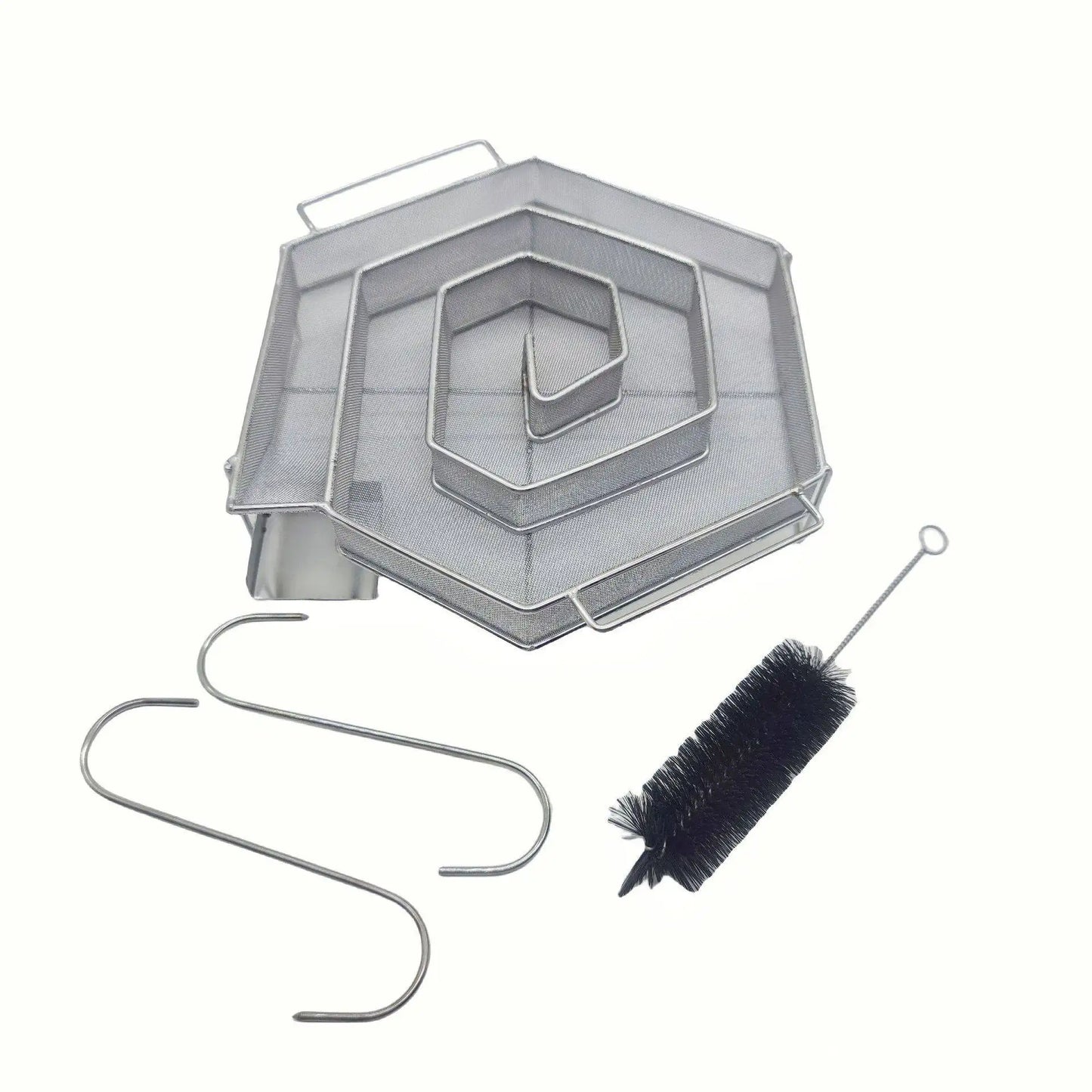 BBQ Cold Smoke Generator Set – Stainless Steel Smoke Rack for Wood Dust Outdoor Smoking