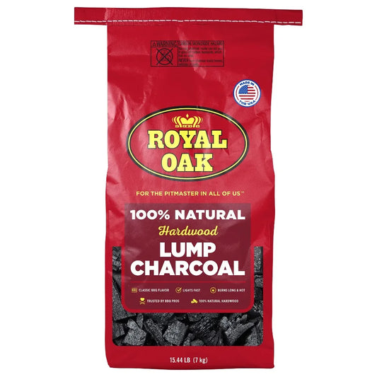 Premium 100% Natural Hardwood Lump Charcoal for Grilling BBQ Smoking 15.4 lbs