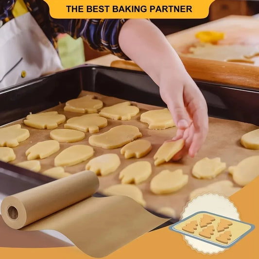 20m Non-Stick Parchment Paper Baking Sheets Precut Liners for Oven Air Fryer Grilling Mat Bread Cookies Kitchen Baking