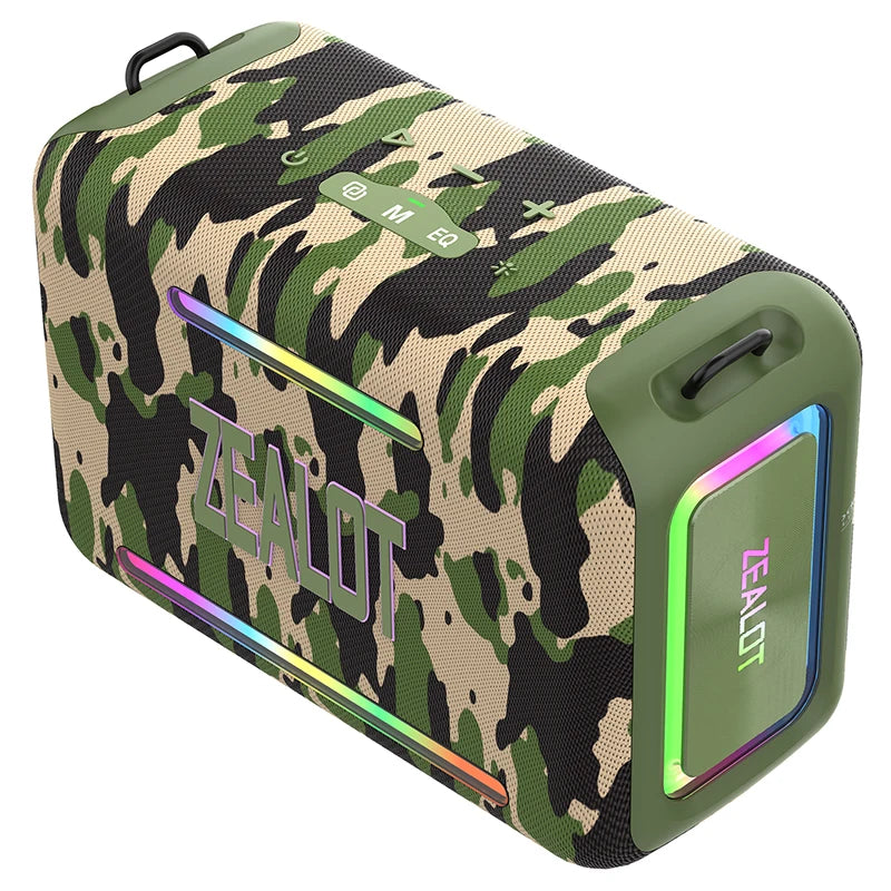 ZEALOT S95 120W Waterproof Portable Bluetooth Speaker, Outdoor Boombox with Subwoofer & Triple Passive Radiators for Deep Bass
