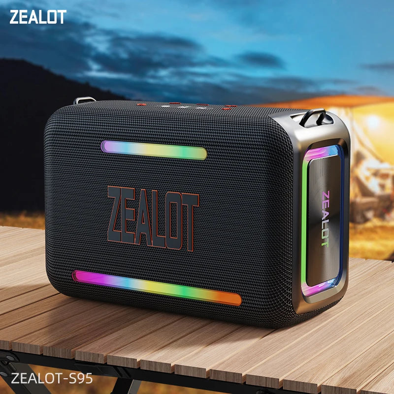 ZEALOT S95 120W Waterproof Portable Bluetooth Speaker, Outdoor Boombox with Subwoofer & Triple Passive Radiators for Deep Bass