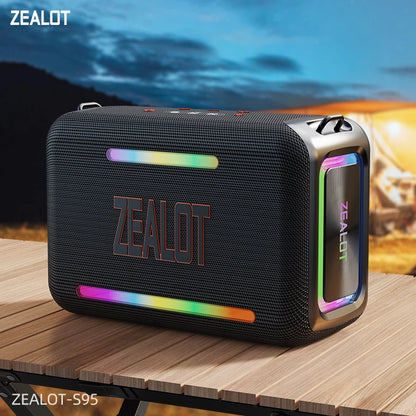 ZEALOT S95 120W Waterproof Portable Bluetooth Speaker, Outdoor Boombox with Subwoofer & Triple Passive Radiators for Deep Bass