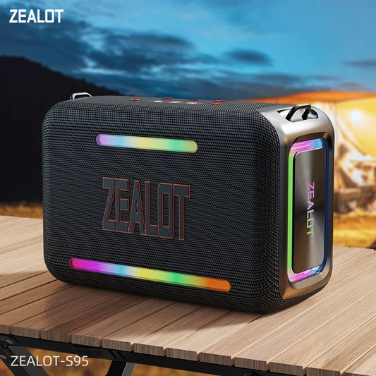ZEALOT S95 120W Waterproof Portable Bluetooth Speaker, Outdoor Boombox with Subwoofer & Triple Passive Radiators for Deep Bass