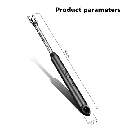 1/2/5-Piece USB Rechargeable Electric Lighter – Windproof Flameless Arc Lighter for BBQ, Kitchen, Candles & Camping