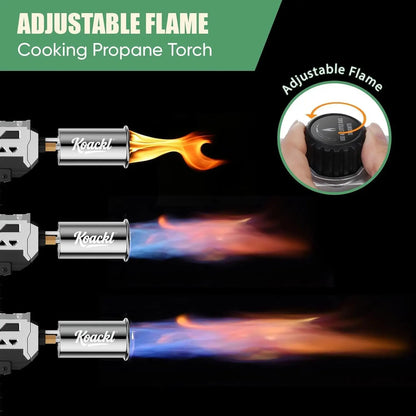 Adjustable Flame Propane Torch Gun – BBQ Searing, Camping & Welding Tool (Tank Not Included)