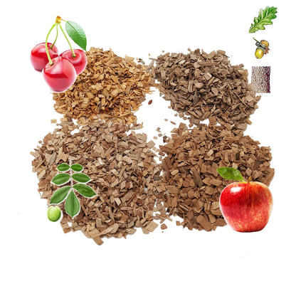 500g Smoked Woodchips for Grilling Barbecue BBQ Smoking Wood Chips 0.6-0.8cm Sawdust Cocktail Smoked Flavor Barbecue Accessories