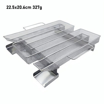 BBQ Cold Smoke Generator Set – Stainless Steel Smoke Rack for Wood Dust Outdoor Smoking