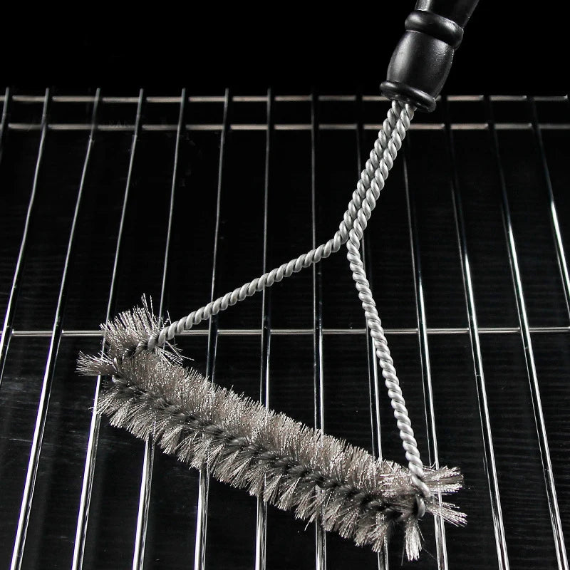BBQ Grill Brush – Stainless Steel Bristle Cleaner for Non-Stick Grills & Accessories