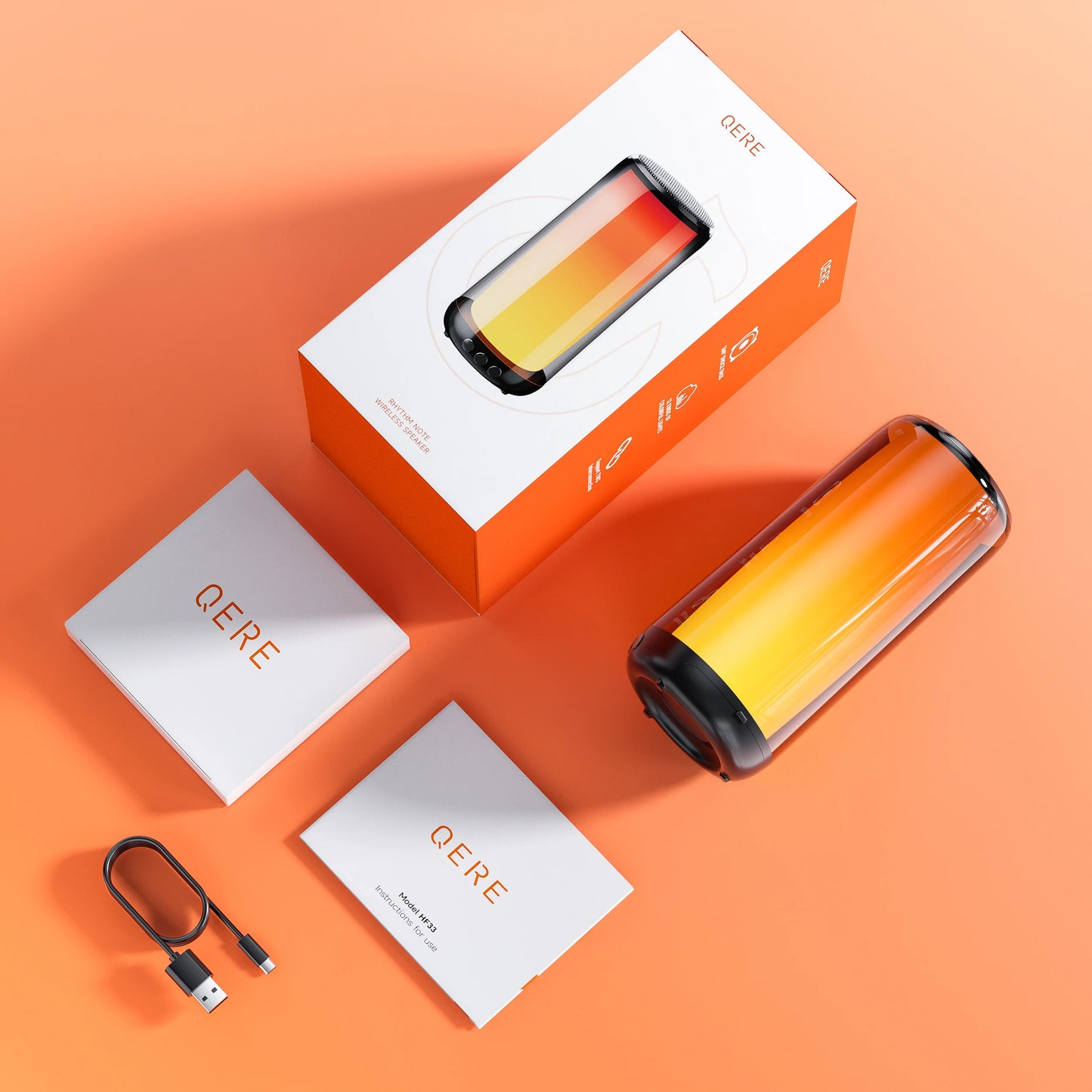QERE Bluetooth Speaker, 10W Hi-Res Audio, Portable HiFi, IPX5 Waterproof, Multiple Connection Modes