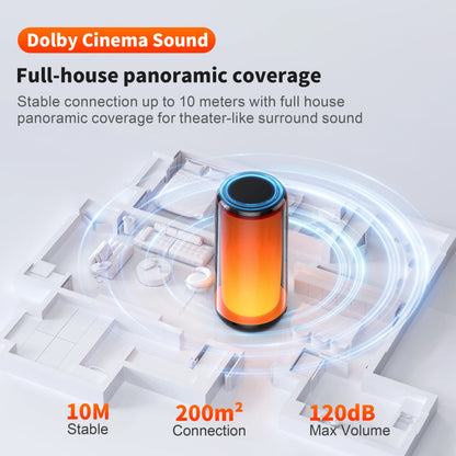 QERE Bluetooth Speaker, 10W Hi-Res Audio, Portable HiFi, IPX5 Waterproof, Multiple Connection Modes