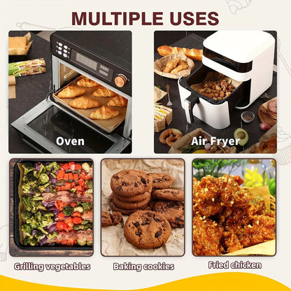 20m Non-Stick Parchment Paper Baking Sheets Precut Liners for Oven Air Fryer Grilling Mat Bread Cookies Kitchen Baking
