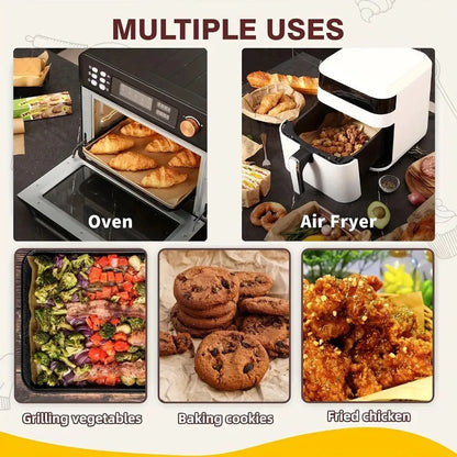 20m Non-Stick Parchment Paper Baking Sheets Precut Liners for Oven Air Fryer Grilling Mat Bread Cookies Kitchen Baking