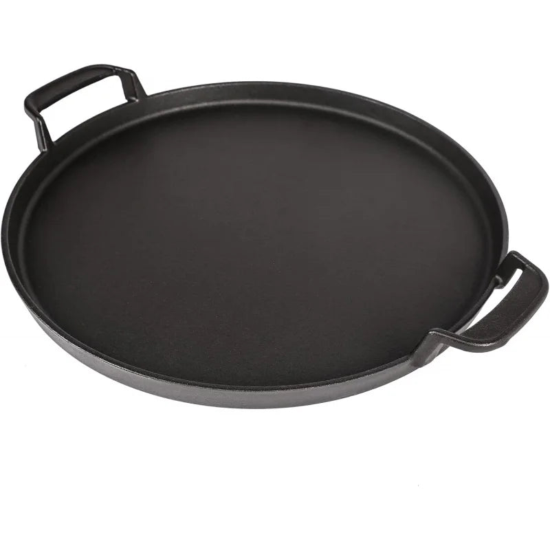 Gourmet BBQ System Cast Iron Griddle Pan for 22.5" Weber Kettle Charcoal Grill & Smokers