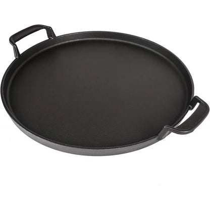 Gourmet BBQ System Cast Iron Griddle Pan for 22.5" Weber Kettle Charcoal Grill & Smokers