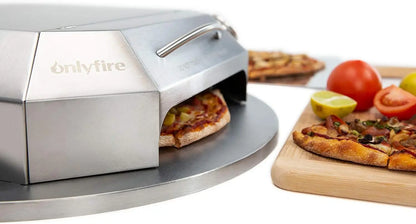 OnlyFire - Model 6052 - Stainless Steel Pizza Oven Kit for 22" Charcoal Kettle Grill.