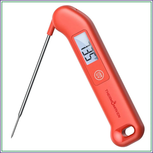 Instant Read Meat Thermometer, ±0.5℉ Accuracy, Waterproof, Backlit, Motion-Sensing, for Grilling