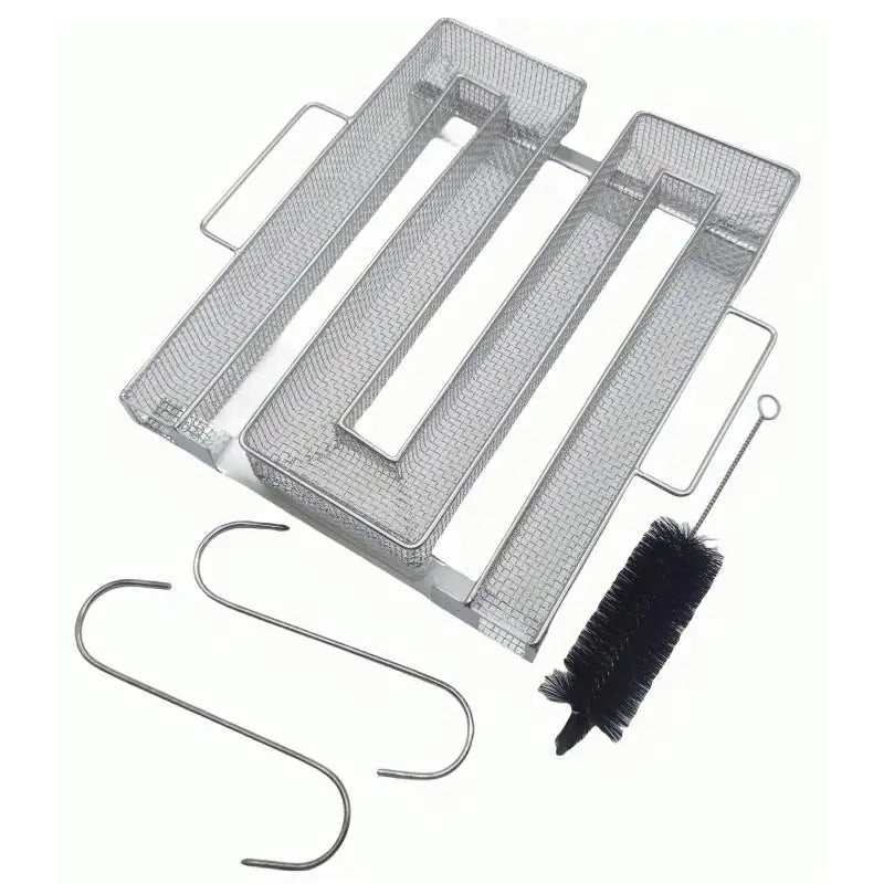 BBQ Cold Smoke Generator Set – Stainless Steel Smoke Rack for Wood Dust Outdoor Smoking
