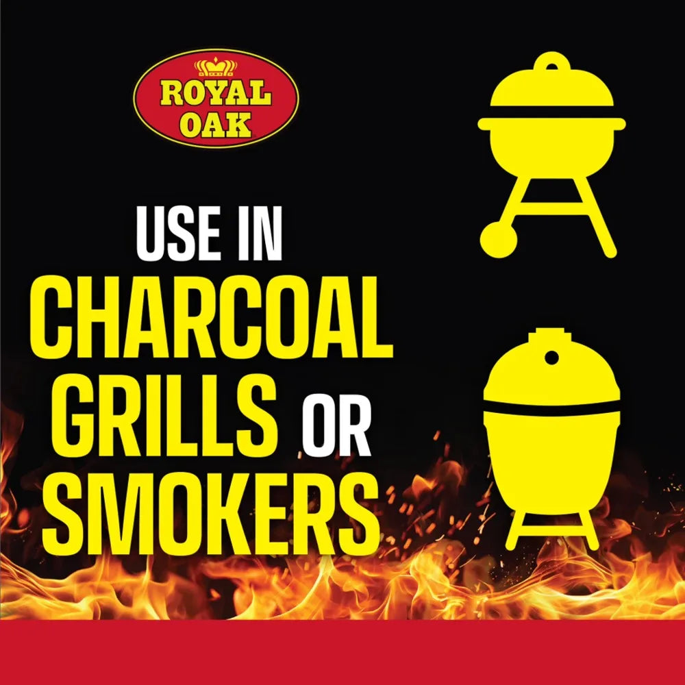 Premium 100% Natural Hardwood Lump Charcoal for Grilling BBQ Smoking 15.4 lbs