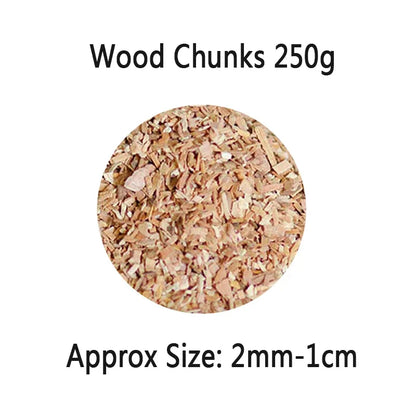 BBQ Smoking Wood Chips (125g–500g) – Apple & Oak Flavors for Grill and Smoker